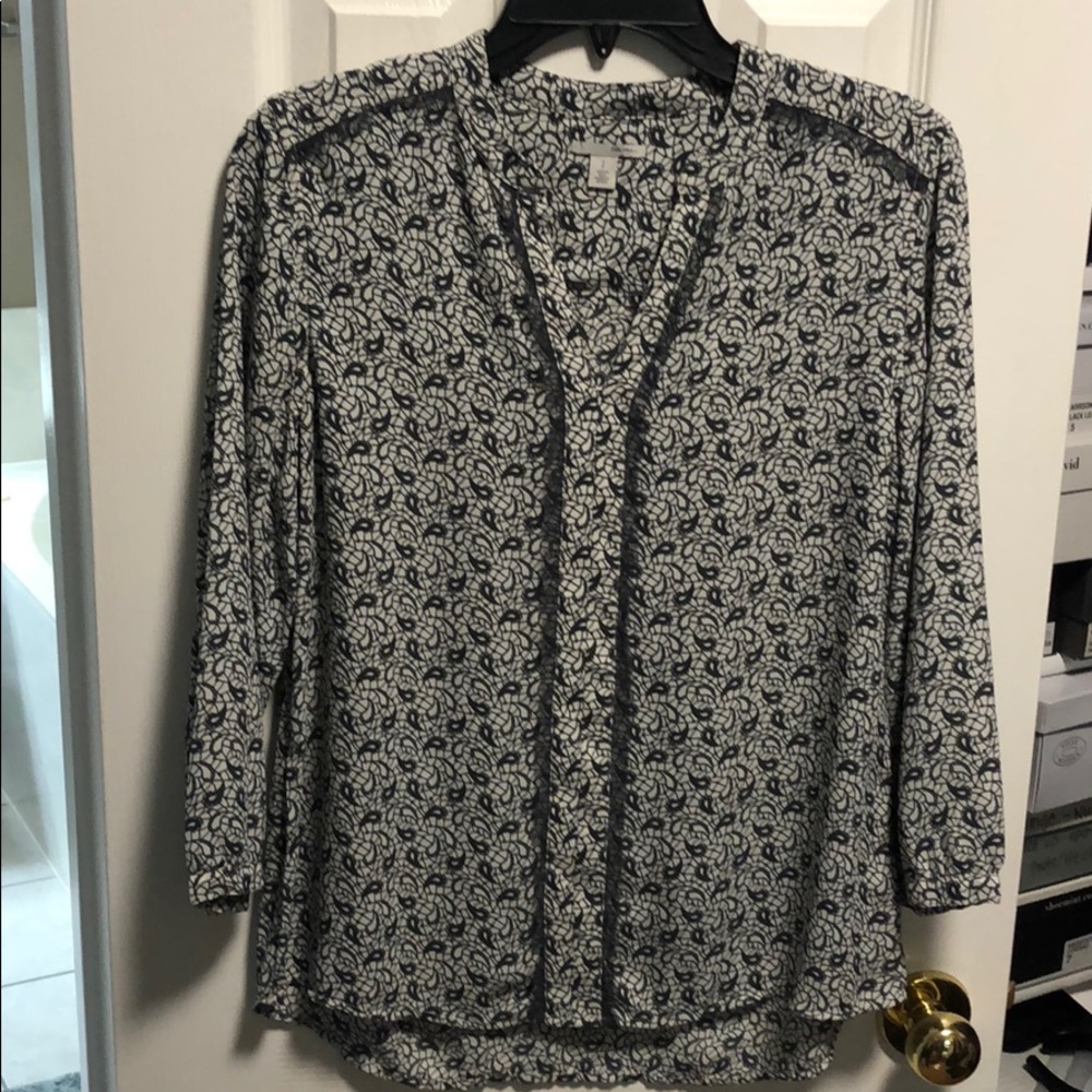 Halogen 3/4 sleeve blouse